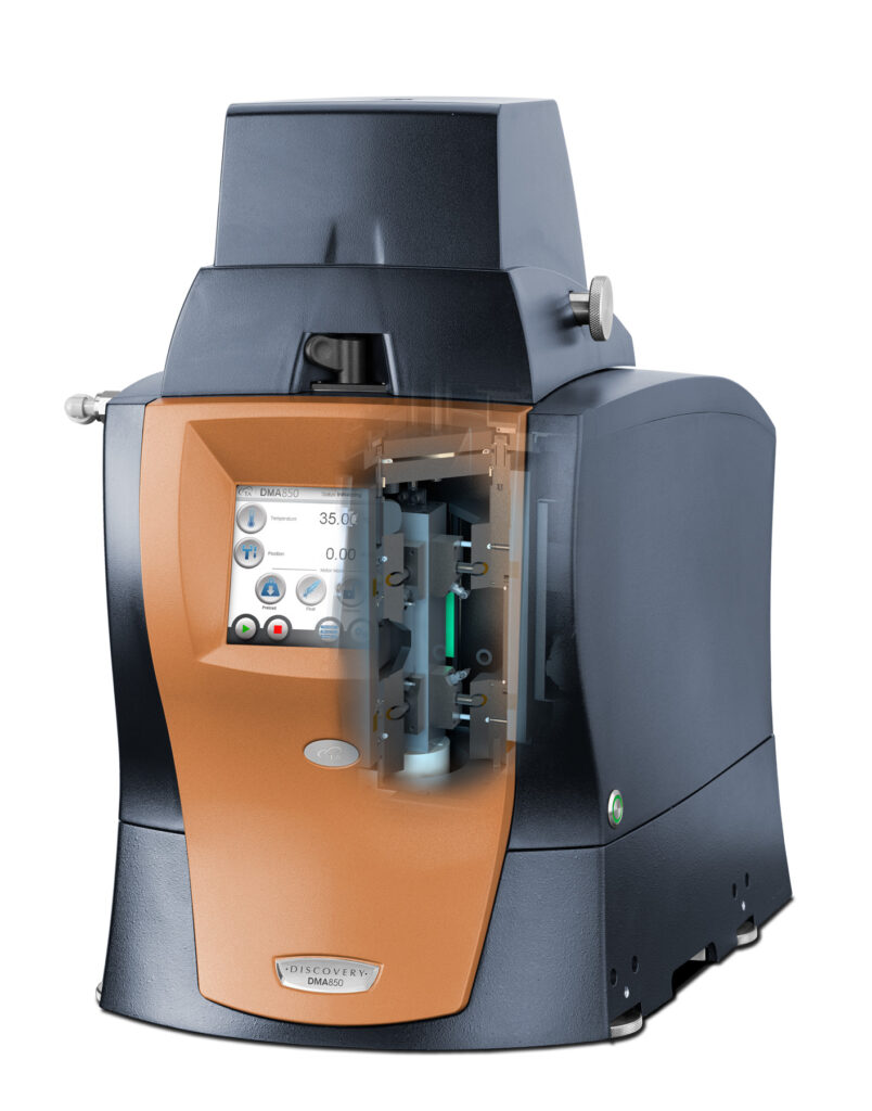 Dynamic mechanical analysis instrument used for viscoelastic testing
