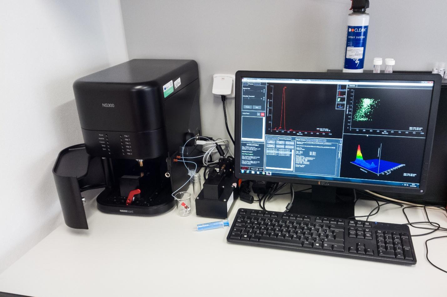 Nanoparticle tracking analysis instrument used for nanoparticle size and concentration measurement