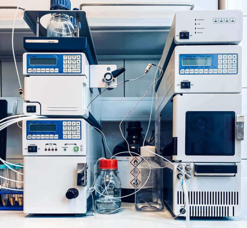 Analytical instrument used for extractables and leachables chemical analysis