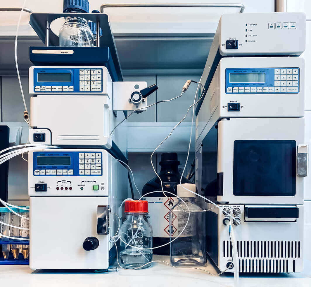 Analytical instrument used for extractables and leachables chemical analysis