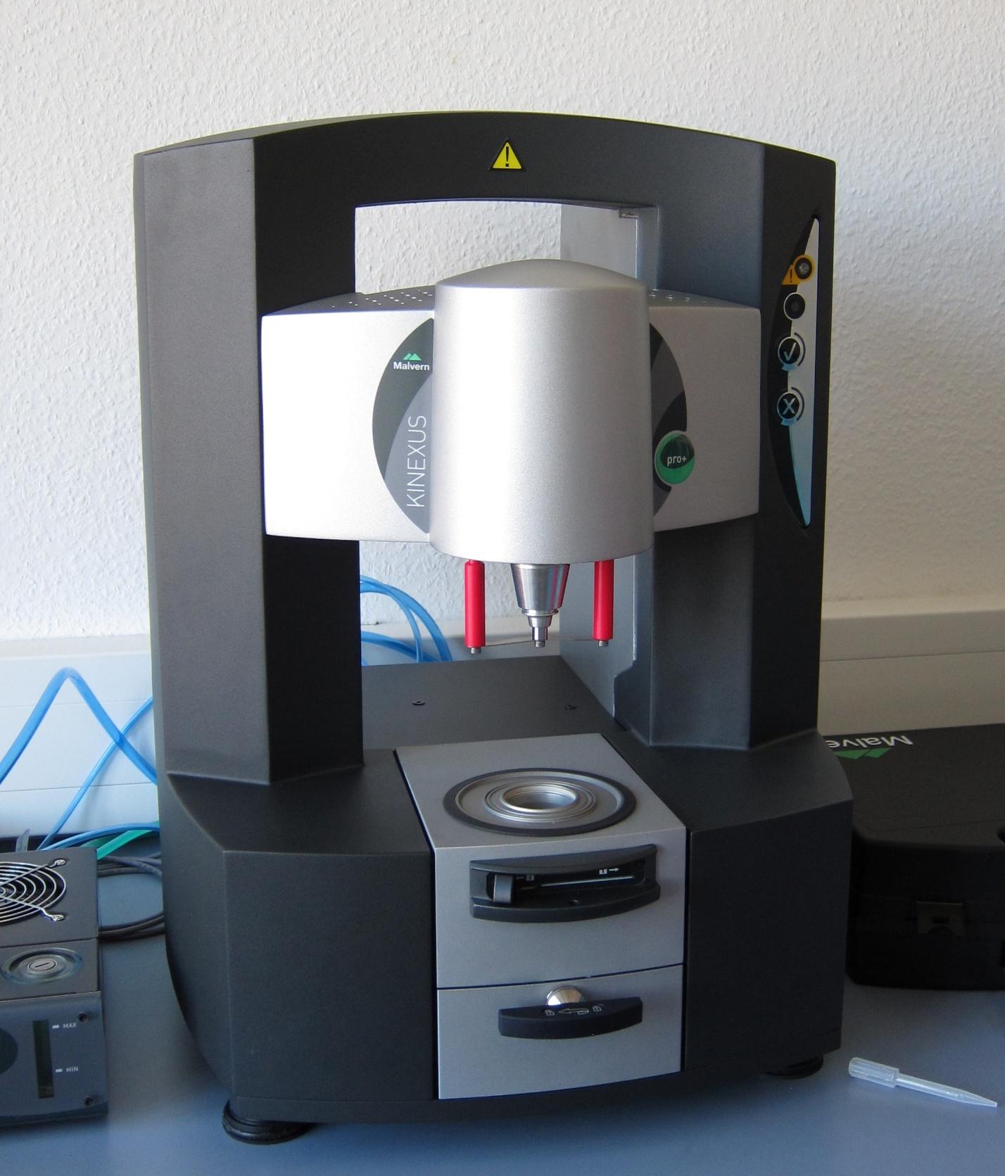 Rheometer instrument used for rheology and viscoelastic property testing