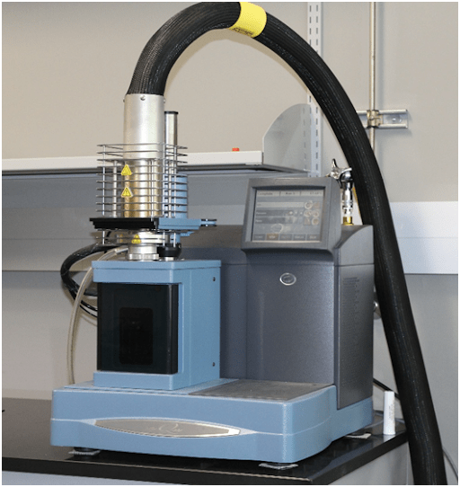 Thermo-Mechanical Analysis TMA instrument used for measuring material expansion, deformation, and dimensional stability under controlled temperature conditions