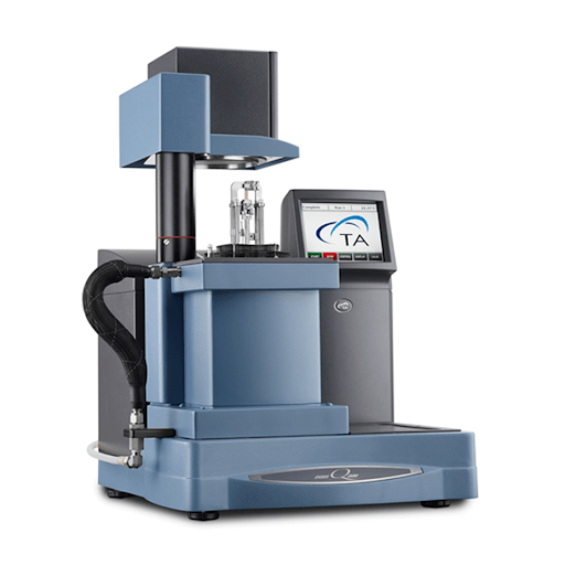 Dynamic Mechanical Analysis DMA instrument used to evaluate viscoelastic properties, storage modulus, loss modulus, and damping behavior of materials across temperature and frequency ranges